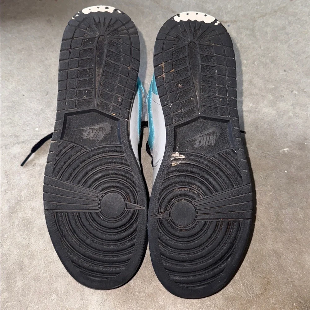 Jordan Gray and Blue (mint) kids 6.5Y High-Top Sneakers - Picture 6 of 7
